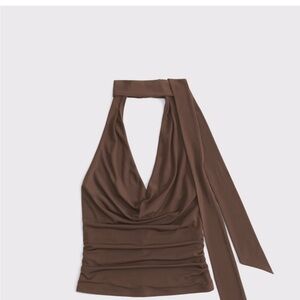Abercrombie & Fitch Brown Halter Top